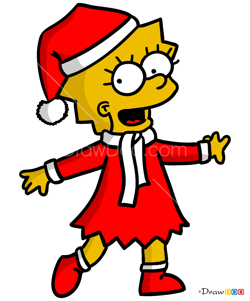 How to Draw Lisa Simpson, Christmas Cartoons